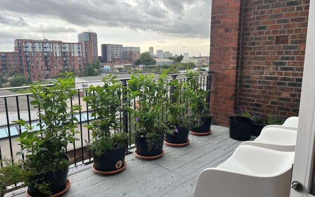 Quartos bonitos num espaço único num loft por cima do centro artístico 