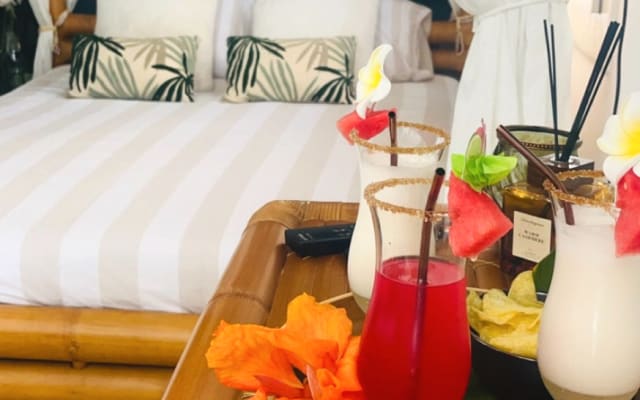 Cocooning studio with private jacuzzi gazebo brasero