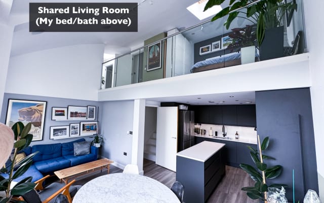 Private Guest Bedroom and Bath in Naturist Penthouse Flat