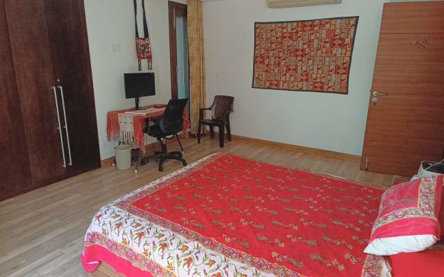 Amplia habitación privada en moderno apartamento junto al animado Hauz Kh - Foto 8