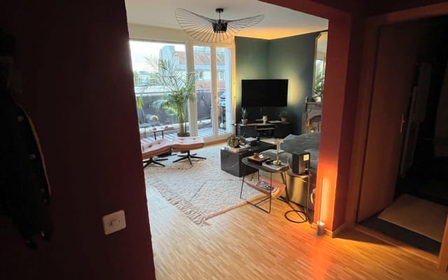 Chambre privée dans un appartement design