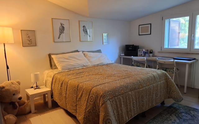 Stanza con Bagno privato in Villa immersa nel verde.