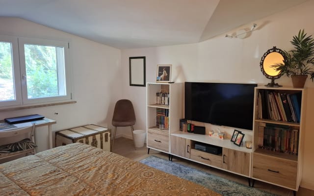 Stanza con Bagno privato in Villa immersa nel verde.