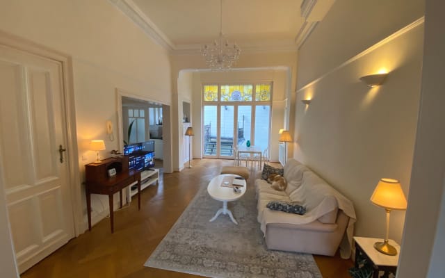 Large bedroom, private bathroom and toilet