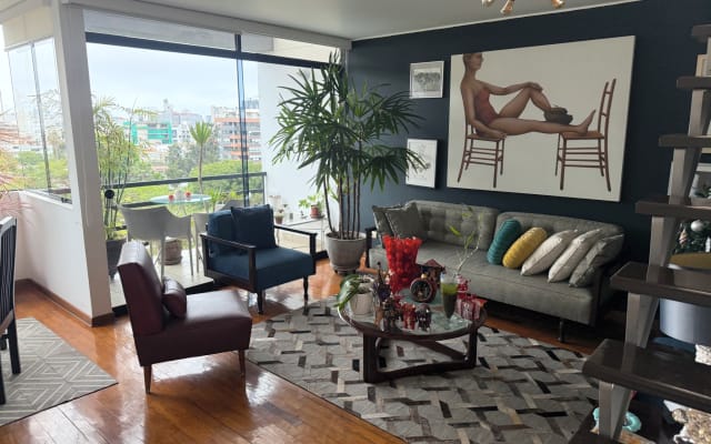 Schöne Wohnung in Miraflores in der Nähe von Touristenattraktionen!