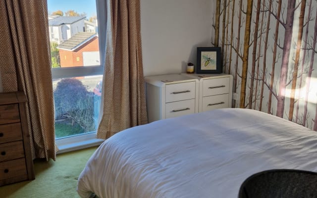 Patrick's listing on misterb&b - The room looks on to the garden and car park - nice and quiet at night