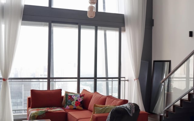 Geräumiges Penthouse mit Blick auf den KLCC