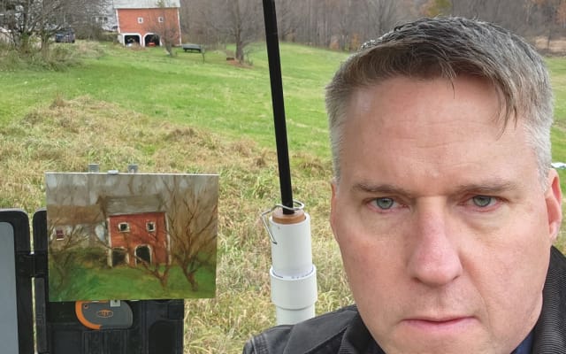 Dalan's listing on misterb&b - Your host Dalan out painting barns here in Vermont. If you are interested in any lessons or going on a paint out let me know.