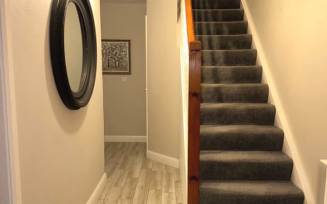 Double room in terraced house 1.5km / 10 min walk from town centre