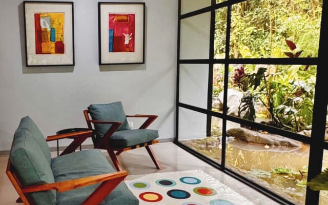 Solo adulti, piscina privata, arte, stile, natura