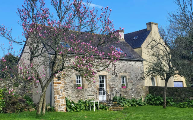 Typical Breton house in parish enclosure.