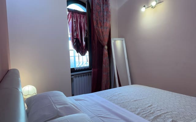 Historic attic with wooden ceiling in the medieval heart of Viterbo