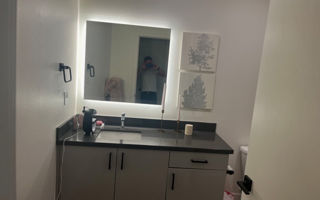 Beautiful two bedroom, two bathroom brand new apartment.