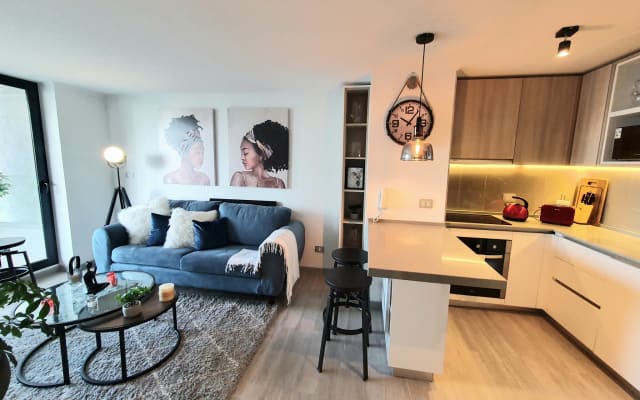 Moderno Apt con vista al parque y mar en Concón - Relajo y confort