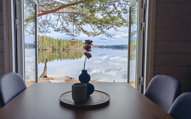 Feriendorf in der UNESCO-Rokualandschaft in Nordfinnland