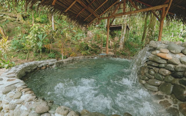 Chambre bleue de l'hôtel Casa del Arbol, Manuel Antonio