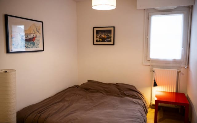 Quarto no apartamento Ile de Nantes - Vista Loire