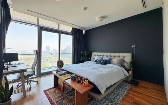 Blick auf den Burj Khalifa | Stilvolle 1BR in DIFC
