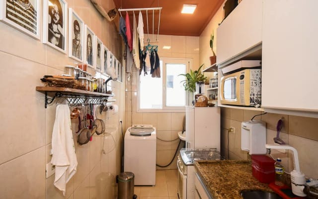 Appartamento con 2 camere da letto a Bela Vista con giardino e arte