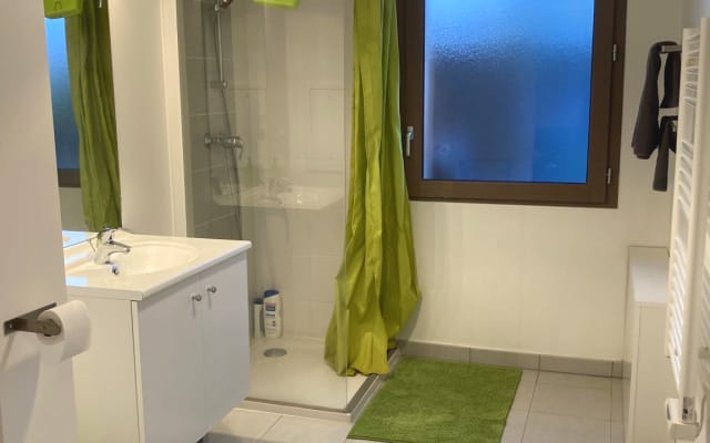 Private bedroom and bathroom