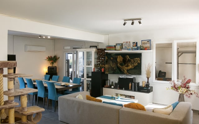 Anuncio de Ben en misterb&b - Living room with 65“ LED smart TV, Netflix, Amazon Prime Video, Zattoo