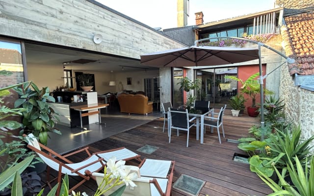 Habitación doble en el campo.