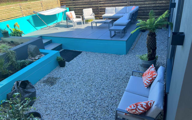 Modern refurbished house in quiet location close to the sea