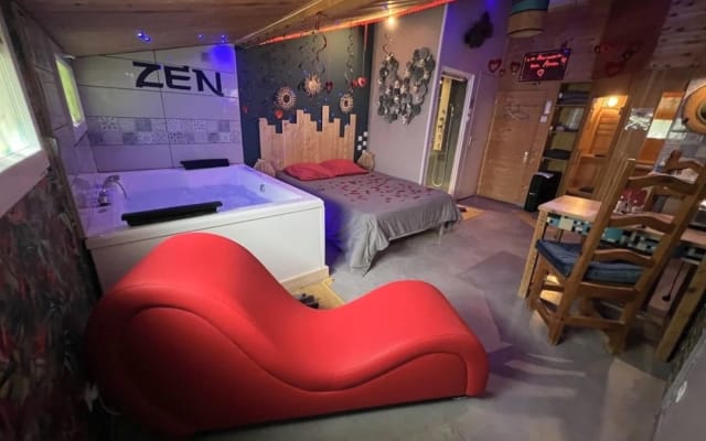 LE REPAIRE SECRET, camere con sauna, vasca idromassaggio e piscina. - Foto 17