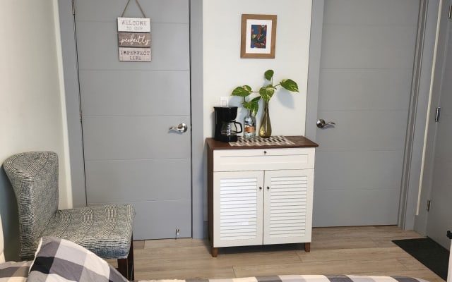 Carlos's listing on misterb&b - Private bathroom with Walk in closet, coffee maker