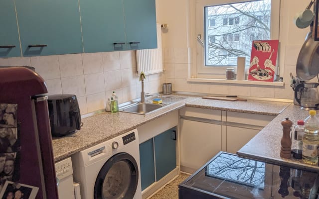 room in a cozy aprtment on the canal in berlin