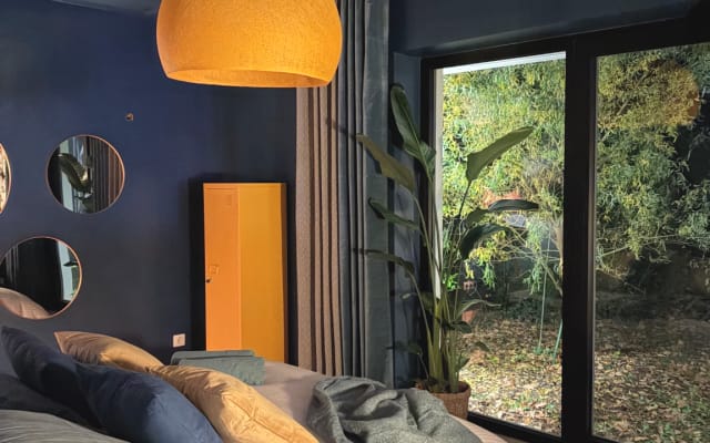 Cosy Zimmer "l'échappée bleue" Gartenblick, Architektenhaus. - Foto 6