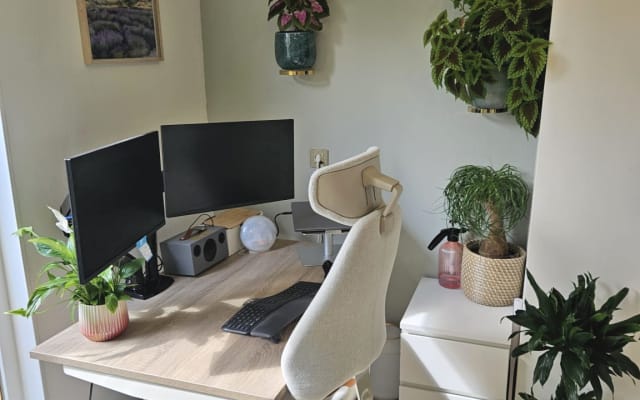 Ines's listing on misterb&b - Ergonomic work station with walkpad underneath