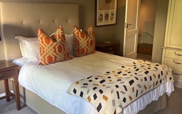 A room in a house located on a private security estate. High end