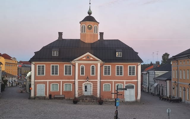 Steve's listing on misterb&b - The town hall.  View from our front room.  