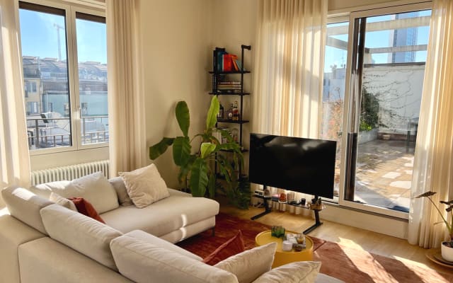 Room and private bathroom in penthouse with terrace, Central Station...