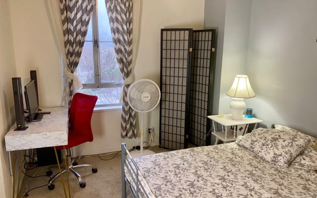 Spacious and beautiful bedroom with stunning views