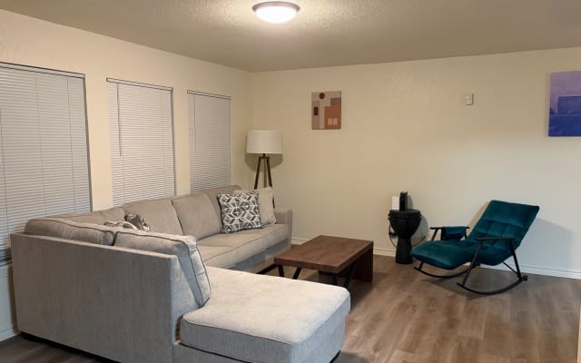 Private room & bath in house shared with host near airport