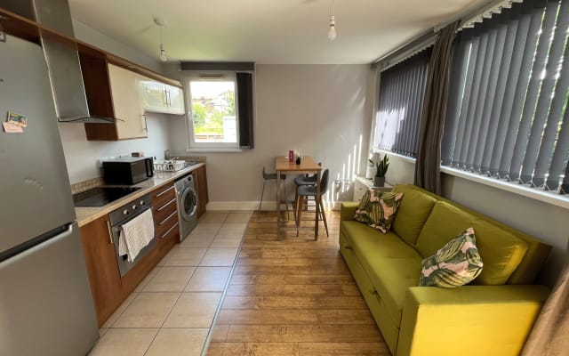 Acogedor apartamento con balcón Wi-Fi gratuito en el vibrante Londres