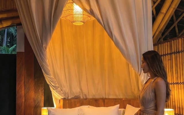 Luxuosa villa de bambu com jardim tropical em Ubud - Foto 12