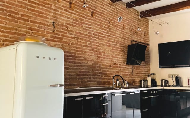 Tranquilo loft en el corazón de Barcelona.