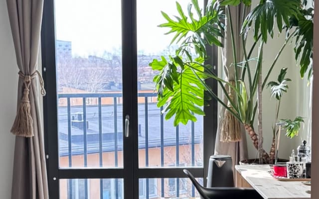 Zimmer mit eigenem WC in sonniger, stilvoller Scandi-Wohnung mit...