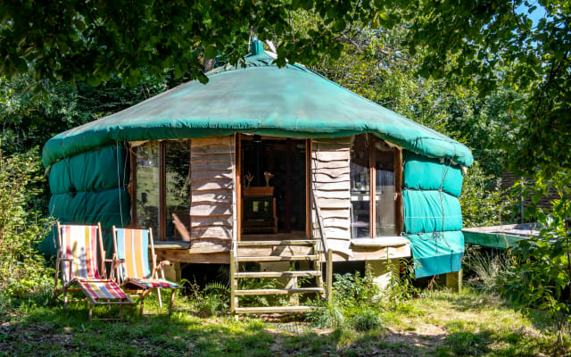 Yurt on an agroecological farm