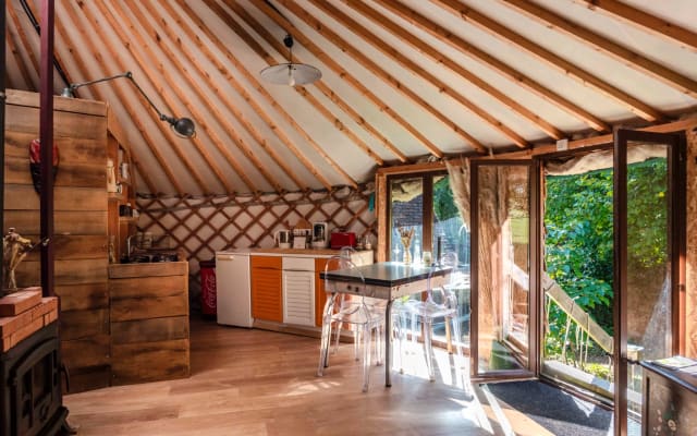 Yurt on an agroecological farm