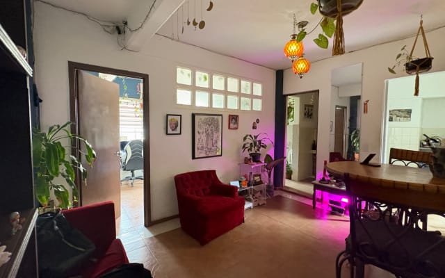 1 nudist, shared king bedroom studio at downtown in CDMX