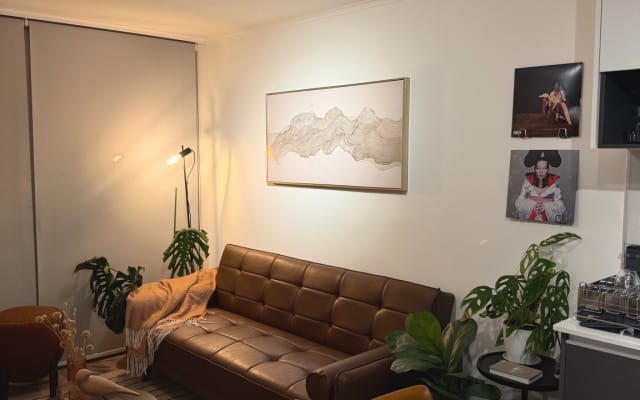 1D/1B Moderno con Estilo — Living y Cocina Full