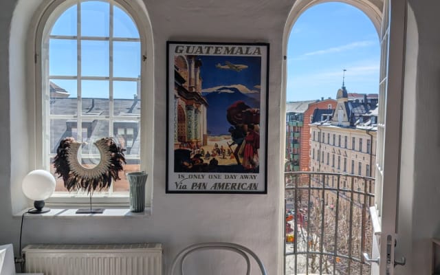 Sólo MrBnB: Unique Loft Home | Vigas, Chimenea | Mariatorget - Foto 7
