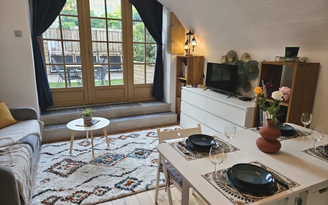 Self-contained studio with large courtyard in the heart of a medieval...