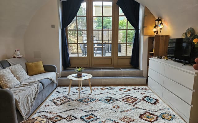 Self-contained studio with large courtyard in the heart of a medieval...