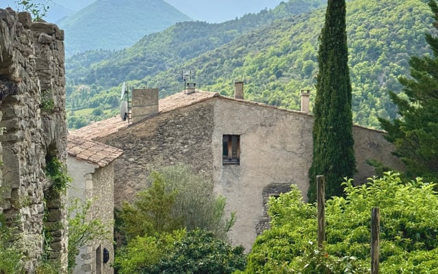 Private Terrasse mit atemberaubendem Blick auf den Mt. Ventoux