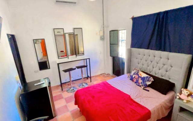Beautiful room—clothing optional
